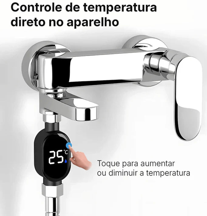 Aquecedor de Água Elétrico - Recarregável c/ Cabo USB - Temperatura Máxima 60 °C