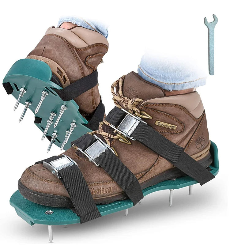 Bota Com pontas De Arejador De Gramado Com 5 Alças Ajustáveis